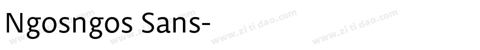Ngosngos Sans字体转换